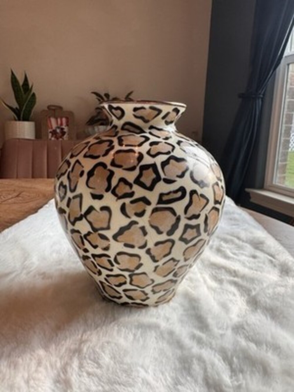 William Sonoma Home Leopard Print Vase Unique Home Decor